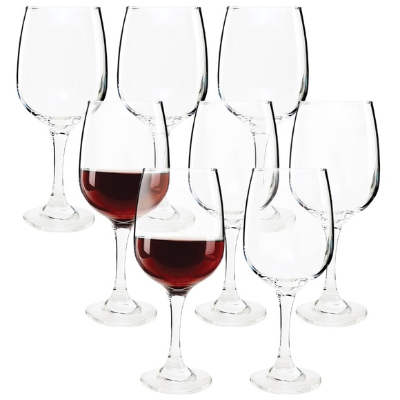 Set of 8 Clear Glass Wine Goblets – 11.7 oz Each – NWT - Picture 1 of 1